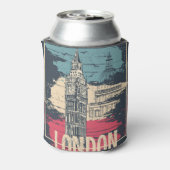 ロンドンビッグベン:タイポグラフィポスター 缶クーラー (缶裏面)