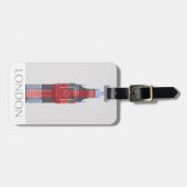 ロンドンビッグベン・ユニオン・ジャック ラゲッジタグ (正面横)