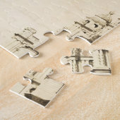 ロンドンビッグベン:ヴィンテージ表示 ジグソーパズル (側面)