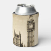 ロンドンビッグベン：ヴィンテージ表示 缶クーラー (缶正面)