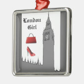 ロンドンファッションビッグベンクリスマスオーナメント メタルオーナメント (左)