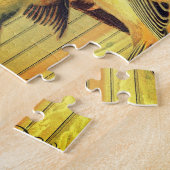 ロンドンファンシーカナリア州 – ヴィンテージイラストレーション ジグソーパズル (側面)