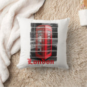 ロンドンフォンボックスヴィンテージ土産 クッション (ブランケット)