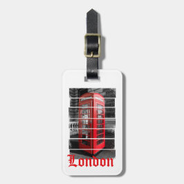 ロンドンフォンボックスヴィンテージ土産 ラゲッジタグ