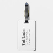 ロンドンフォンボックスヴィンテージ土産 ラゲッジタグ (裏面縦)