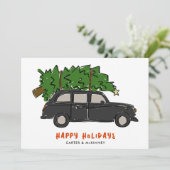 ロンドンブラックキャブクリスマスツリータクシー事業 シーズンカード (スタンド正面)