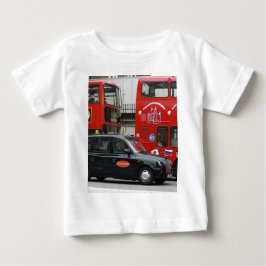 ロンドンブラックキャブタクシー ベビーTシャツ