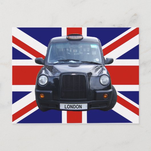 ロンドンブラックタクシーキャブ ポストカード (正面)