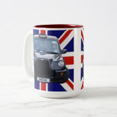 ロンドンブラックタクシー ツートーンマグカップ (正面左)