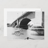 ロンドンブリッジで泳いでいるワニ ポストカード (正面/裏面)