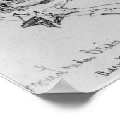 ロンドンブリッジのスケッチ， 1860 ポスター (角)