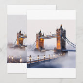 ロンドンブリッジのポストカード 招待状 (正面/裏面)