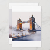 ロンドンブリッジはがき 招待状 (正面/裏面)