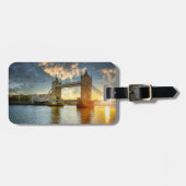 ロンドンブリッジアットサンセットラゲッジタグ ラゲッジタグ (正面横)