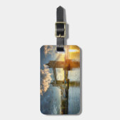 ロンドンブリッジアットサンセットラゲッジタグ ラゲッジタグ (正面縦)