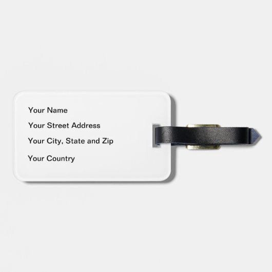 ロンドンブリッジアットサンセットラゲッジタグ ラゲッジタグ (裏面横)