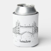 ロンドンブリッジズバケーションスケッチバケーションアートトラーブ 缶クーラー (缶正面)