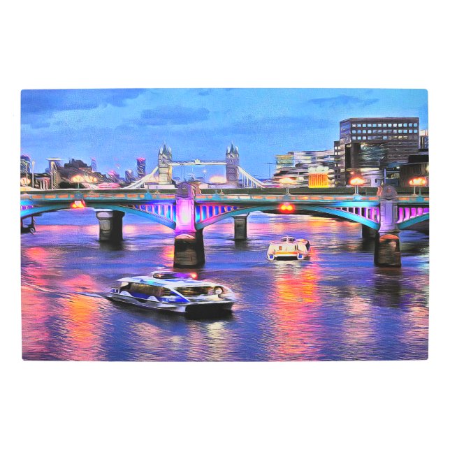 ロンドンブリッジズメタルアート メタルプリント (正面)