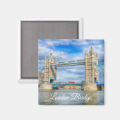 ロンドンブリッジ記念品 マグネット (正面/裏面)
