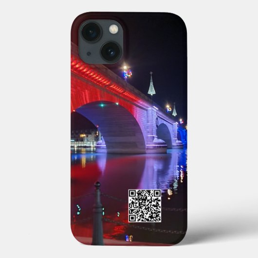 ロンドンブリッジ(赤い白と青) Case-Mate iPhoneケース (裏面)