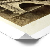 ロンドンブリッジc.1880 （セピア写真） ポスター (角)