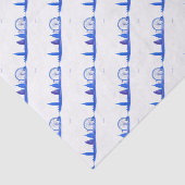 ロンドンブルーイングランドパターンスカイラインカッコいいトレンディー 薄葉紙 (詳細)