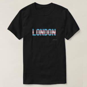 ロンドンプライドトランスジェンダー国旗 Tシャツ