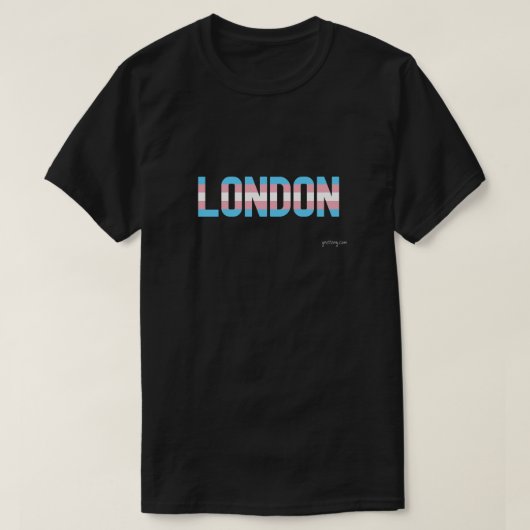 ロンドンプライドトランスジェンダー国旗 Tシャツ (デザイン正面)