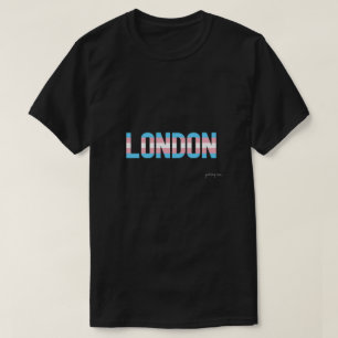 ロンドンプライドトランスジェンダー国旗 Tシャツ