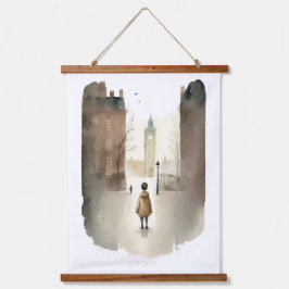 ロンドンプリント 吊り下げ型タペストリー