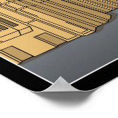 ロンドンベクターアートウォールポスター/フレームプリント ポスター (角)