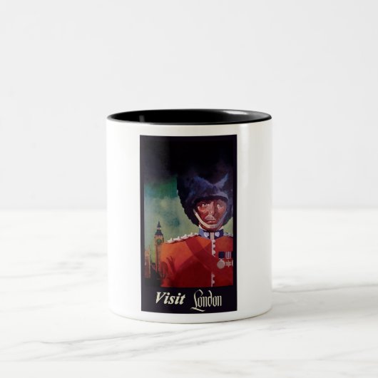 ロンドンポスター コーヒーマグ ツートーンマグカップ (中央)