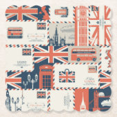 ロンドンポストコースター ペーパーコースター (正面)