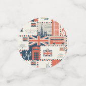 ロンドンポストテーブル紙吹雪 コンフェッティ (スモール正面)