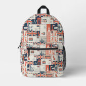 ロンドンポストバックパック#3 プリントバックパック (正面)