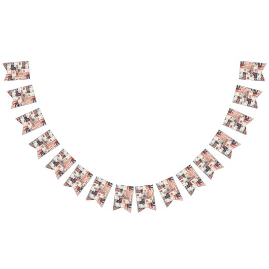 ロンドンポストバナー バンティングフラッグ (全)