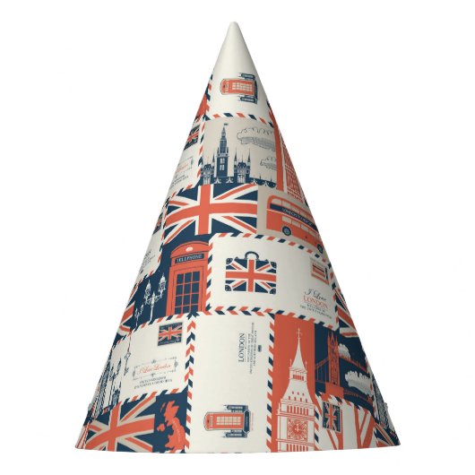 ロンドンポストパーティー帽子 パーティーハット (正面)