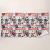 ロンドンポストビーチタオル ビーチタオル (正面)