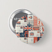 ロンドンポストボタン 缶バッジ (正面&裏面)