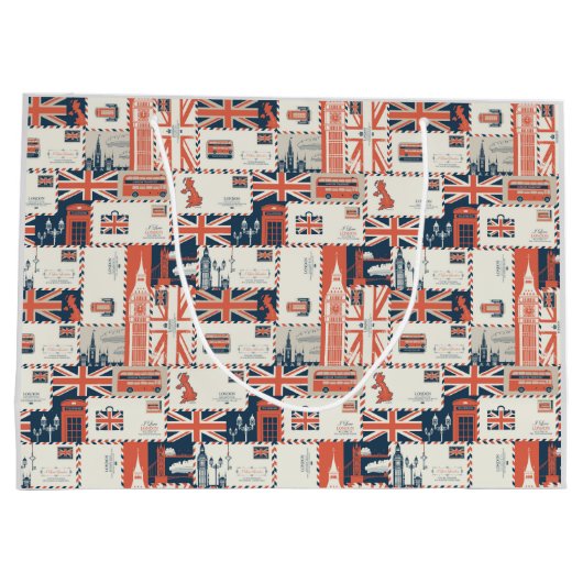 ロンドンポスト抱き枕 ラージペーパーバッグ (裏面)