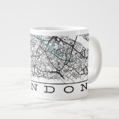 ロンドンマップマグ ジャンボコーヒーマグカップ (正面右)