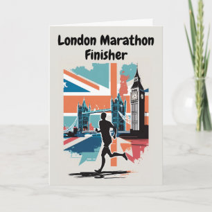 ロンドンマラソンフィニッシャおめでとうカード カード