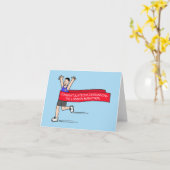 ロンドンマラソン走大会おめでとう カード (黄色い花)