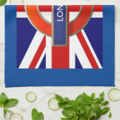 ロンドンメトロ/英国国旗 キッチンタオル (折り畳み)