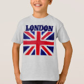 ロンドンモダンブラックボーイズ統一されたイギリス Tシャツ (正面)