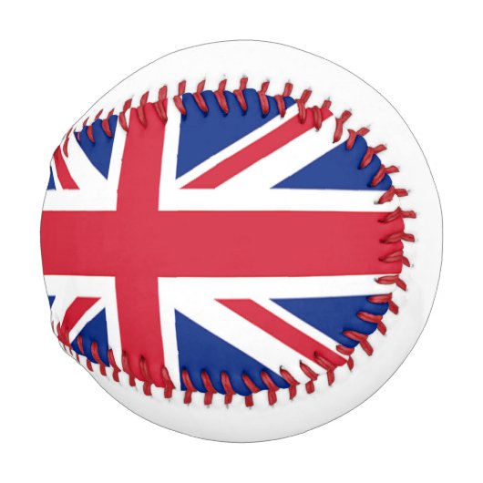 ロンドンモダンユニオンジャック英国国旗 野球ボール (正面右)