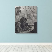 ロンドンモンキーズ キャンバスプリント (インサイチュ (ウッドフロア))