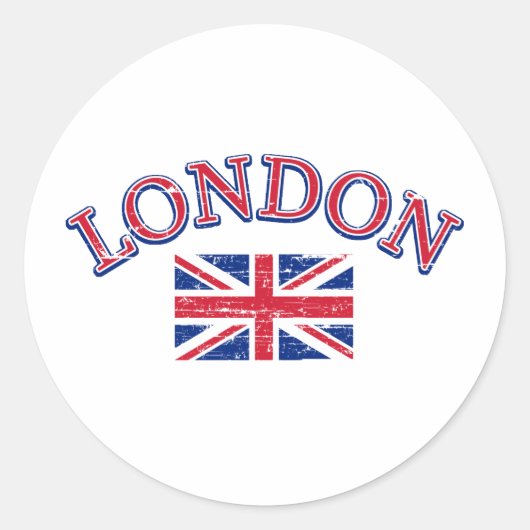 ロンドンユニオンジャックデザイン ラウンドシール (正面)