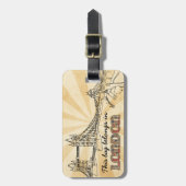ロンドンラゲッジタグバッグラベル ラゲッジタグ (正面縦)