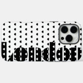 ロンドンラブブラックアンドホワイトスタイルiPhoneカバー Case-Mate iPhoneケース (裏面 (横))